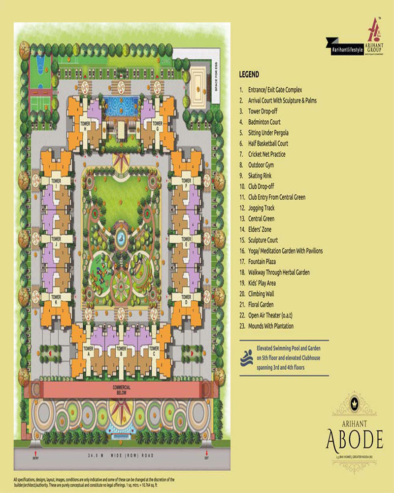  Arihant Abode Site Plan 