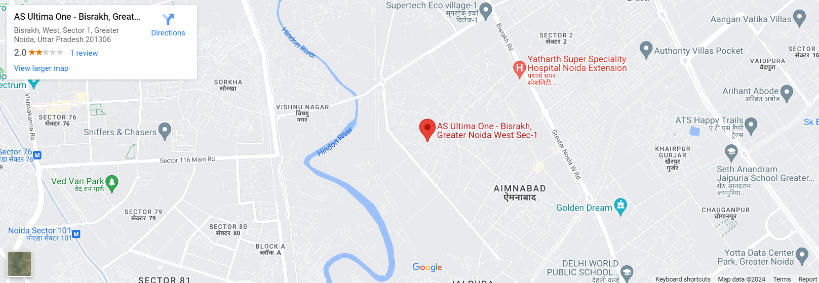  Vihaan As Ultima One location map 