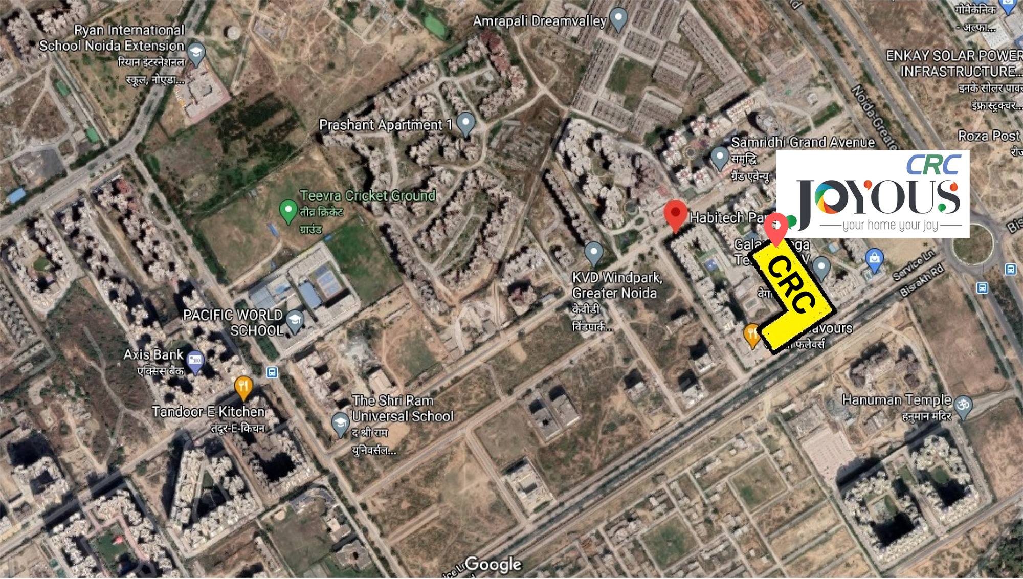  CRC Joyous location map 