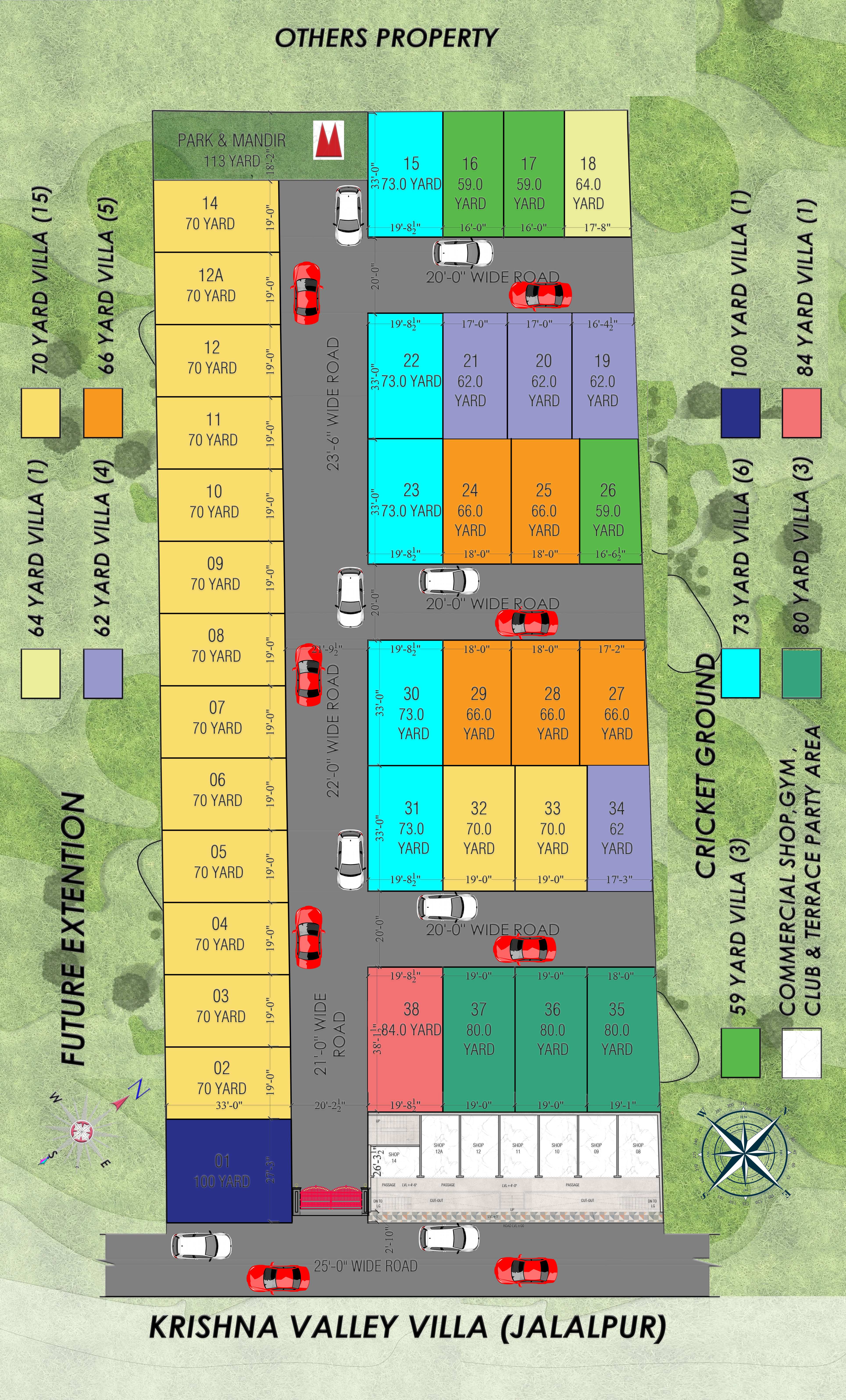 Krishna Vally Villa Site Plan 