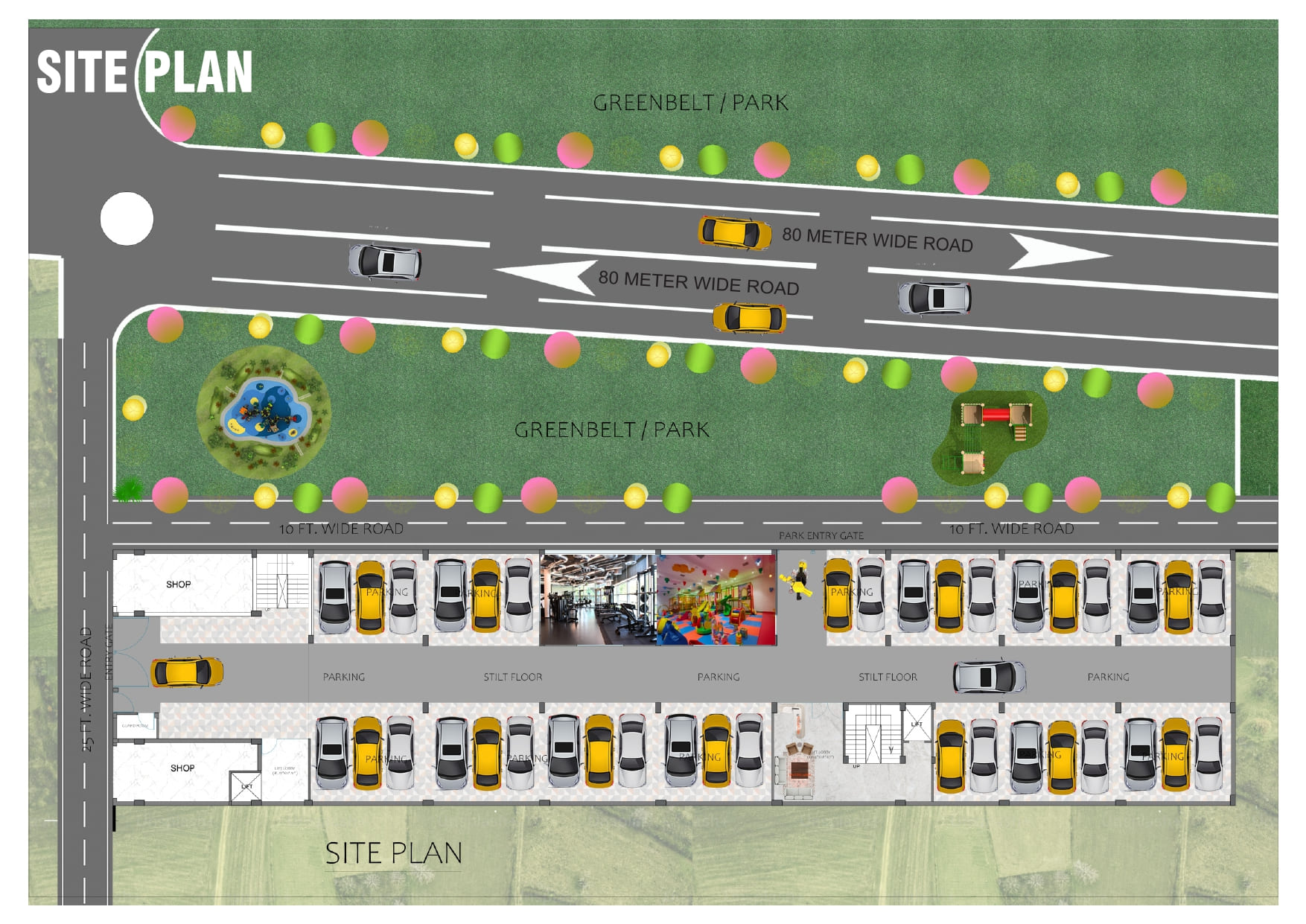 Shree Radha Residency Site Plan 