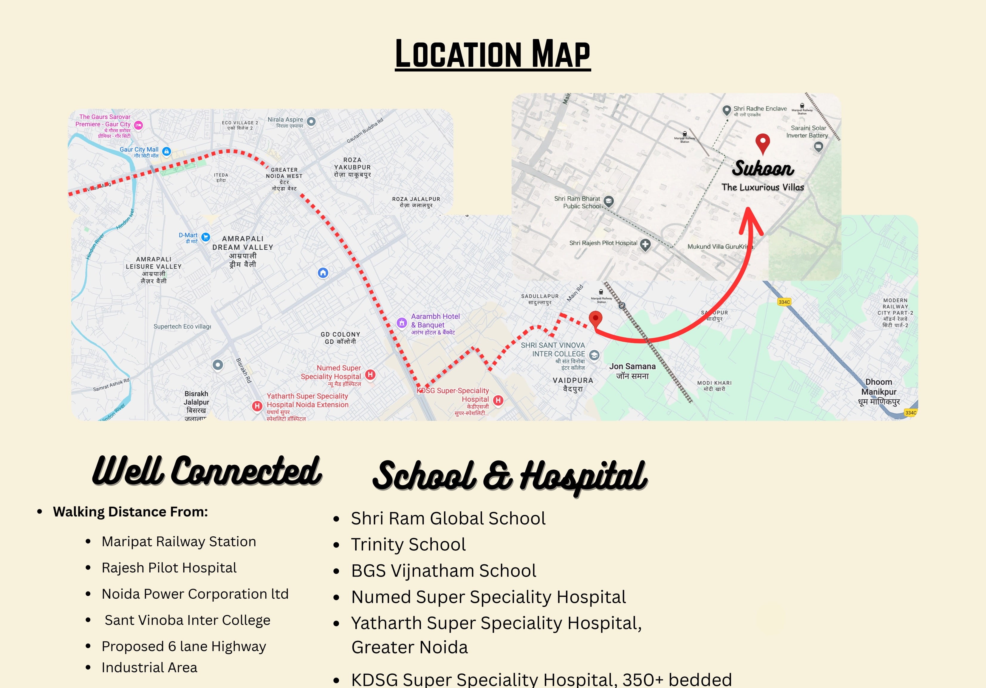  Sukoon Villas location map 