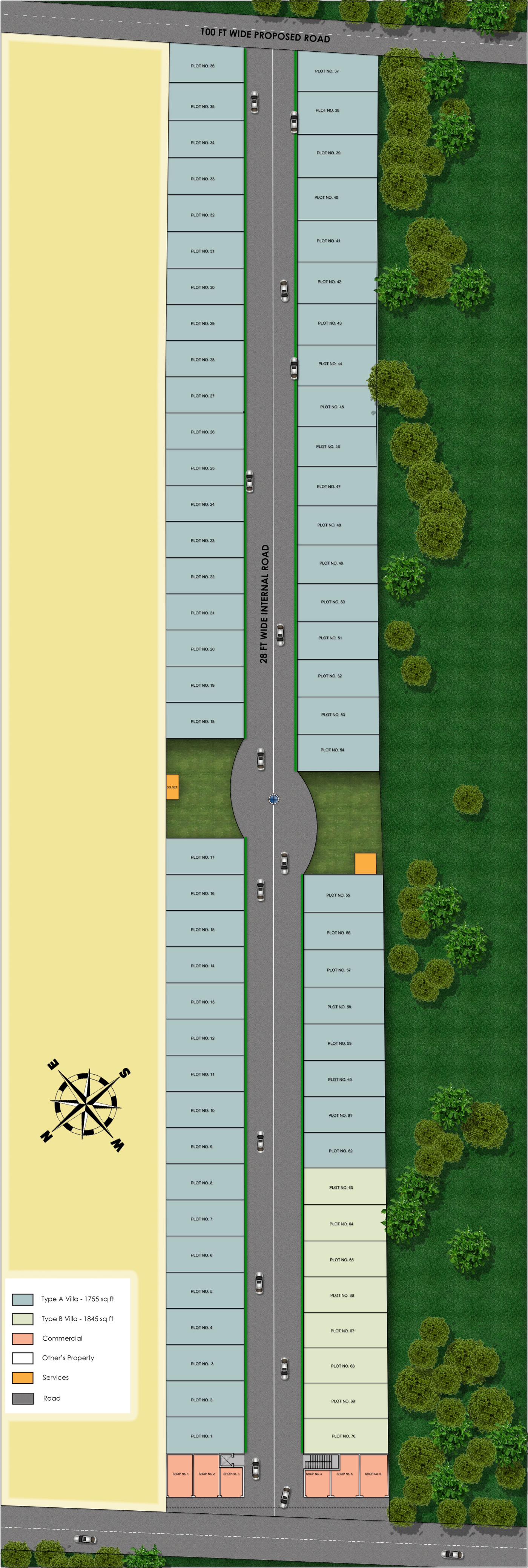 Trinity Primus Villas Site Plan 